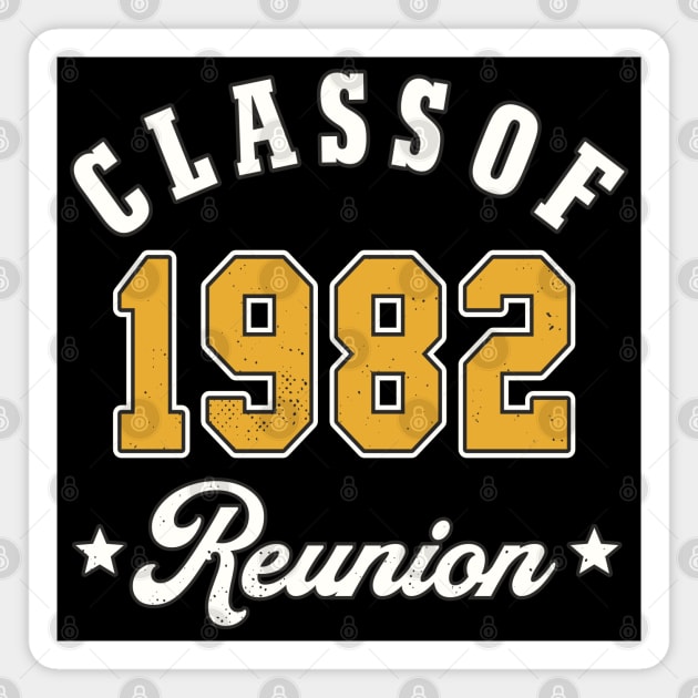 Class Of 1982 High School Or College Reunion Magnet by FloraLi